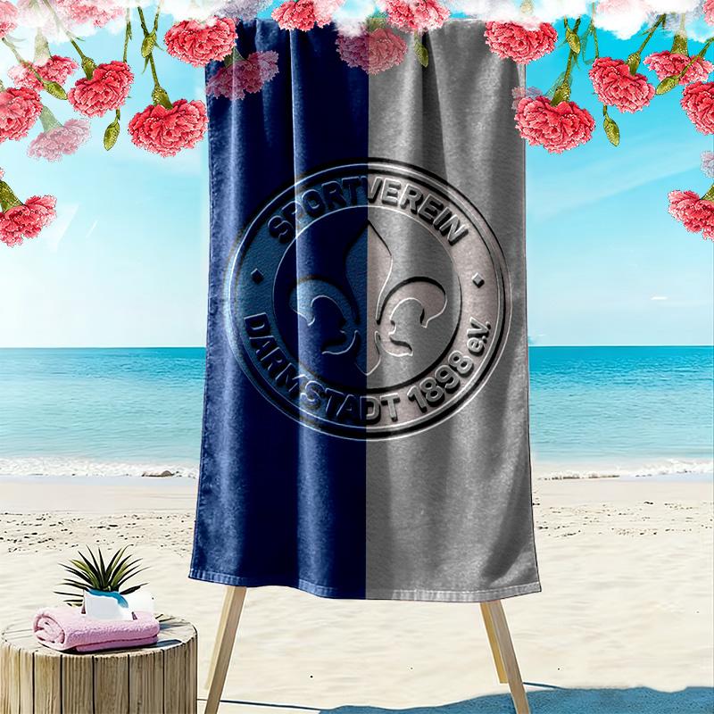 Asciugamano da Spiaggia Stampato SV Darmstadt 98, Asciugamano Grande Morbido ad Asciugatura Rapida per Spiaggia Campeggio Nuoto