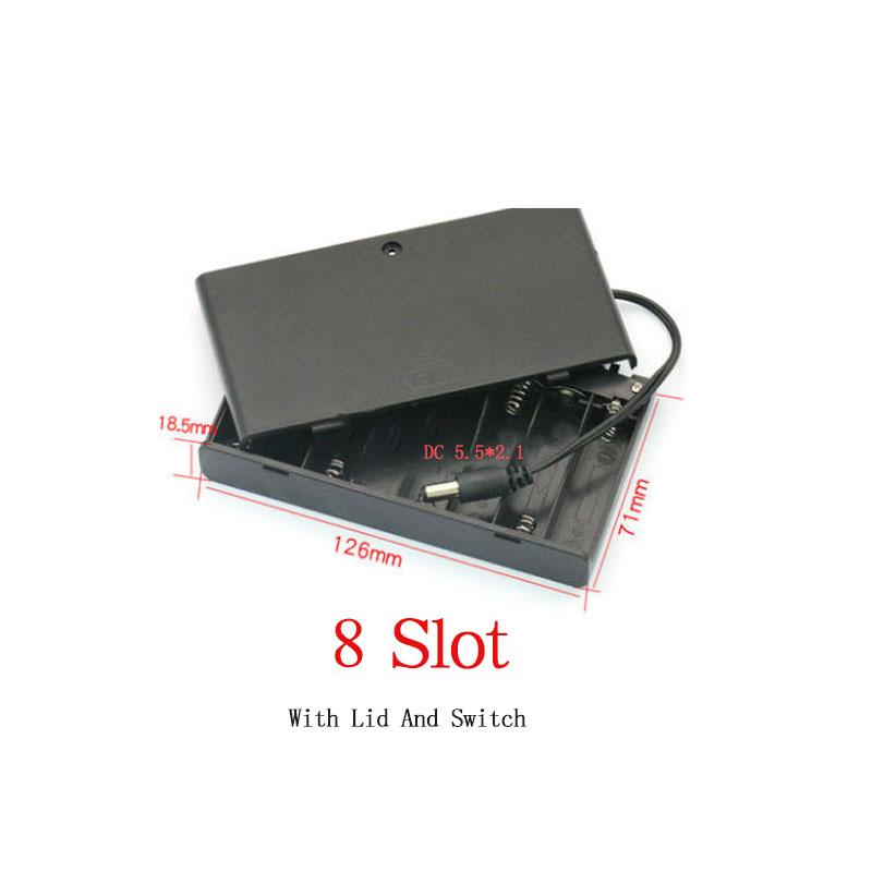 Number 5 Battery Box With Lid Switch Soldering Pin DIY Experiment Handmade Technology Model Toy Making Accessories