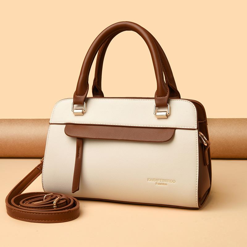 Crossbody Bag Women's Single-shoulder Bag Fashionable Women's Handbag with Contrasting Colors