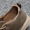 Spring New Men Leather Casual Shoes Fashion Comfortable Lace-up Platform Walking Footwear Sneakers Loafers Flats Shoe Zapatillas