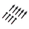 9PCS Exhaust Manifold Bolt Kit 6505316AA Carbon Steel Exhaust Manifold Bolt Stud Nut Hardware Set Replacement for 300