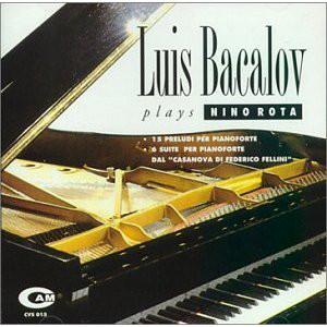 

CD LUIS BACALOV - Luis Bacalov Plays Nino Rota CVS015 CAM 1993 Italy Jazz Used