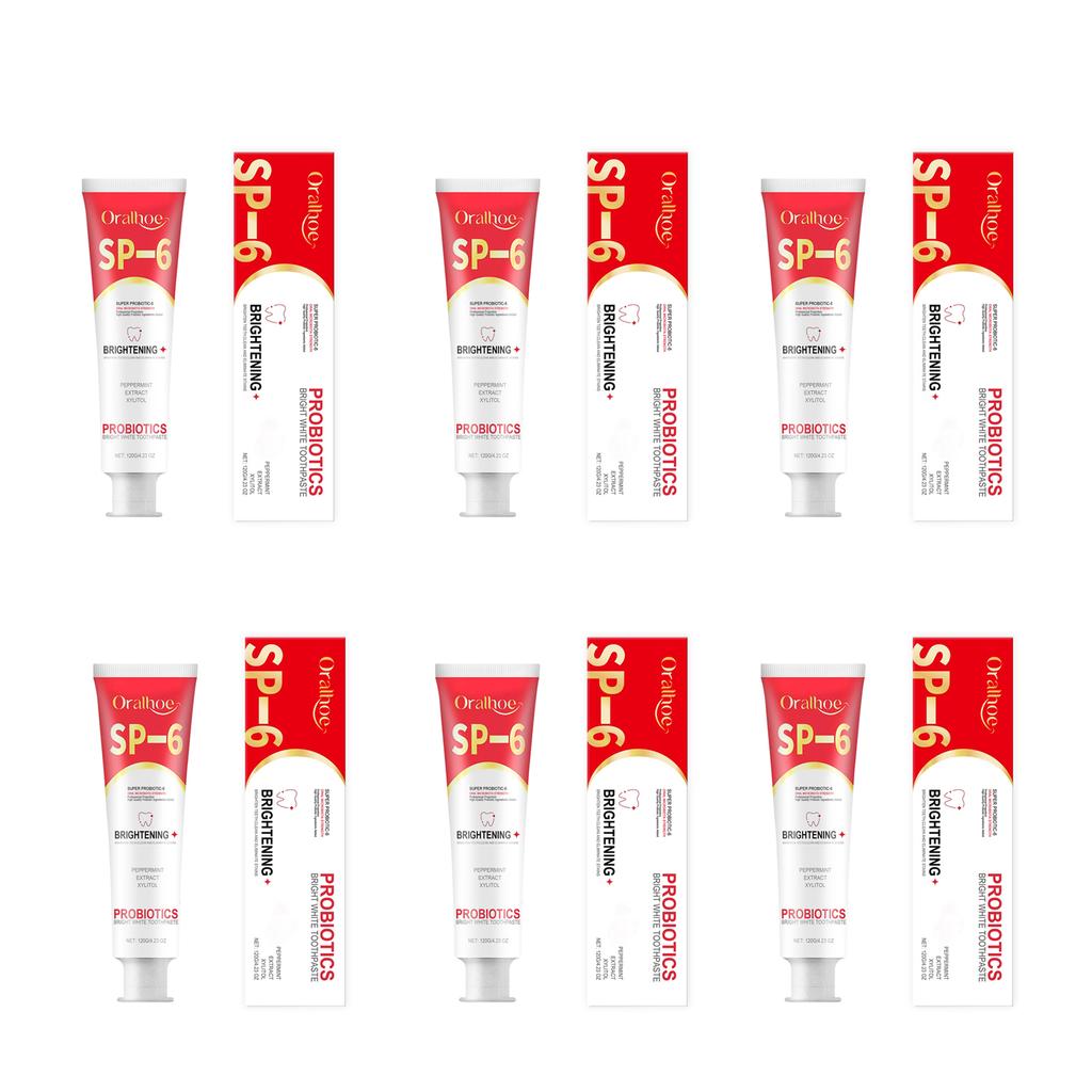 Sp-6 Probiotic Toothpaste Whitening Clean Teeth Remove Plaque Stain Reduce Yellow Fresh Breath Dental Brighten Oral Hygiene Care