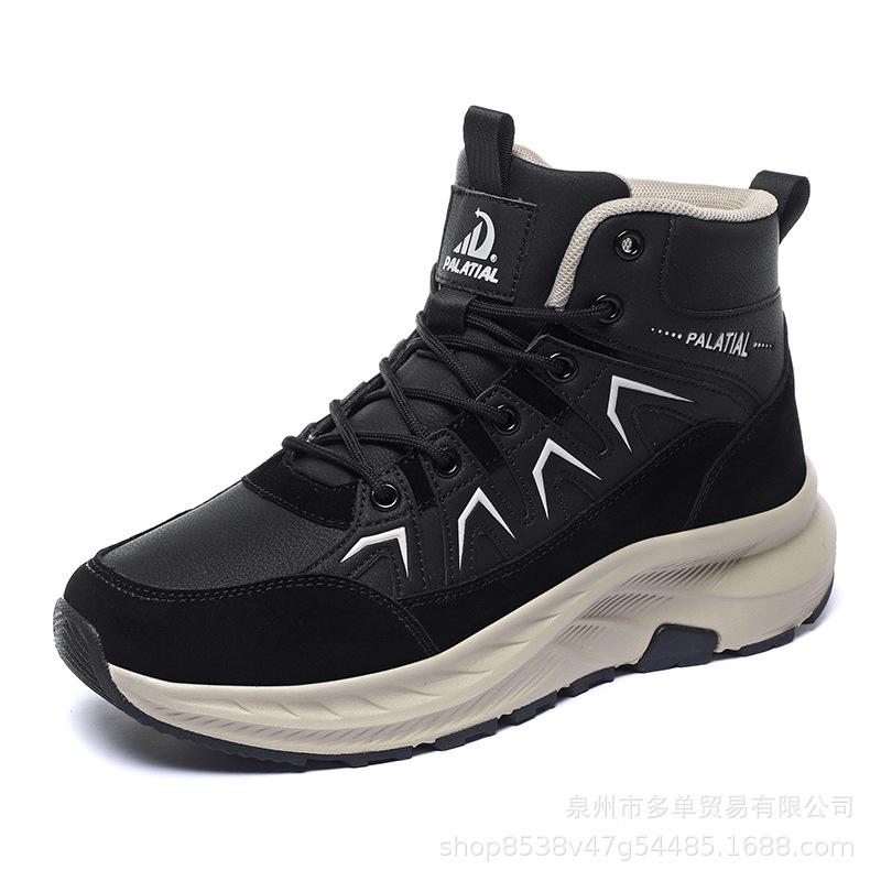 

Новые зимние уличные ботинки средней высоты, износостойкие, нескользящие, морозостойкие, с подкладкой из теплого хлопка и бархата 39