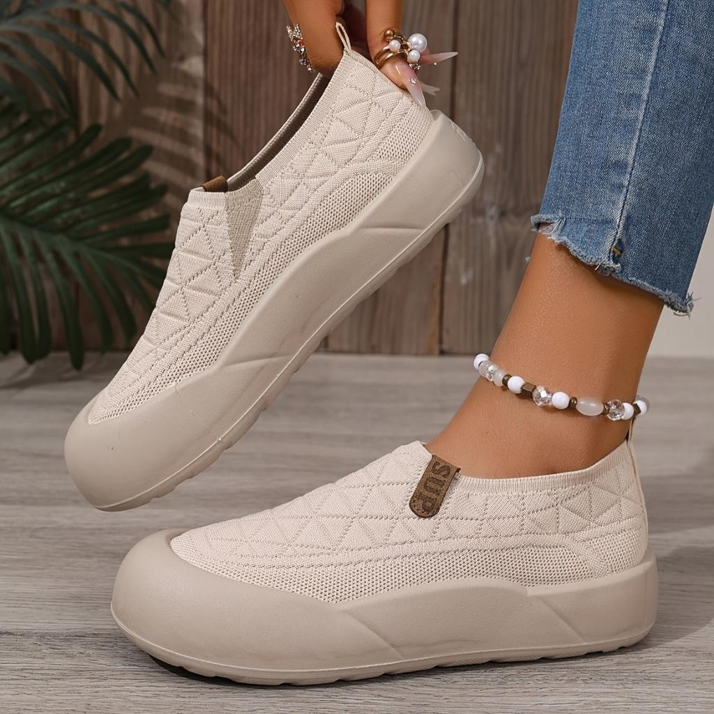 Nazouvací mokasíny - Měkká podrážka, Pohodlná a prodyšná tkanina, Nízké, s kulatou špičkou, Ležérní boty, Všestranné, Módní a pohodlné boty