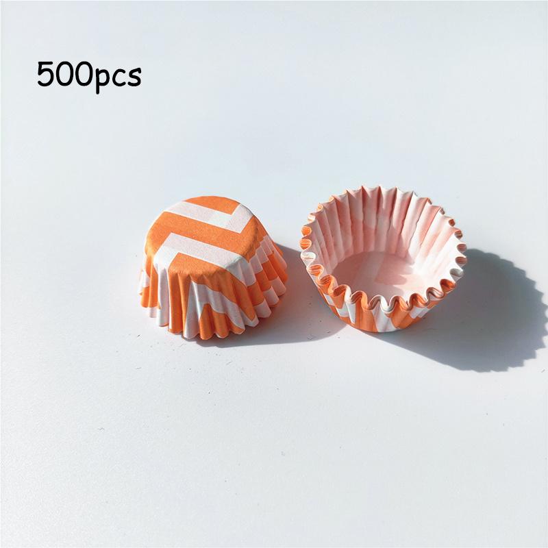 Vassoio da Forno Colorato con Motivi 2,5 cm Set da 500 Pezzi di Stampini Rotondi di Carta per Cupcake