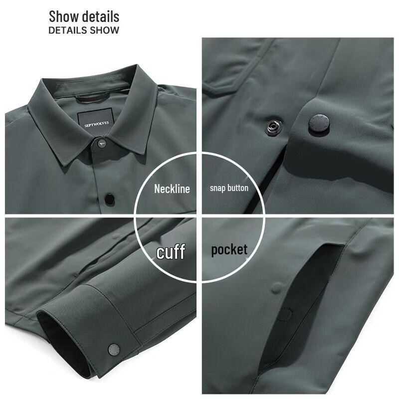 Qipilang Men's Spring Windproof Business Casual Jacket