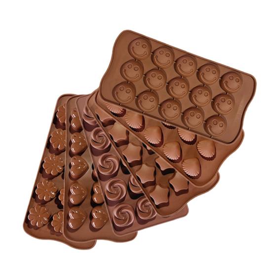 1 Set Cake Mold Silicone Chocolate Mold Heat Resistant Multifunctional Candy And Candle Mold for DIY Baking Kitchen Use