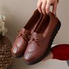Nowe Wiosenne Mokasyny na Miękkiej Podeszwie Antypoślizgowe Buty Codzienne Damskie Wygodne Buty do Pracy Modne Klasyczne Codzienne Skórzane Buty dla Mamy