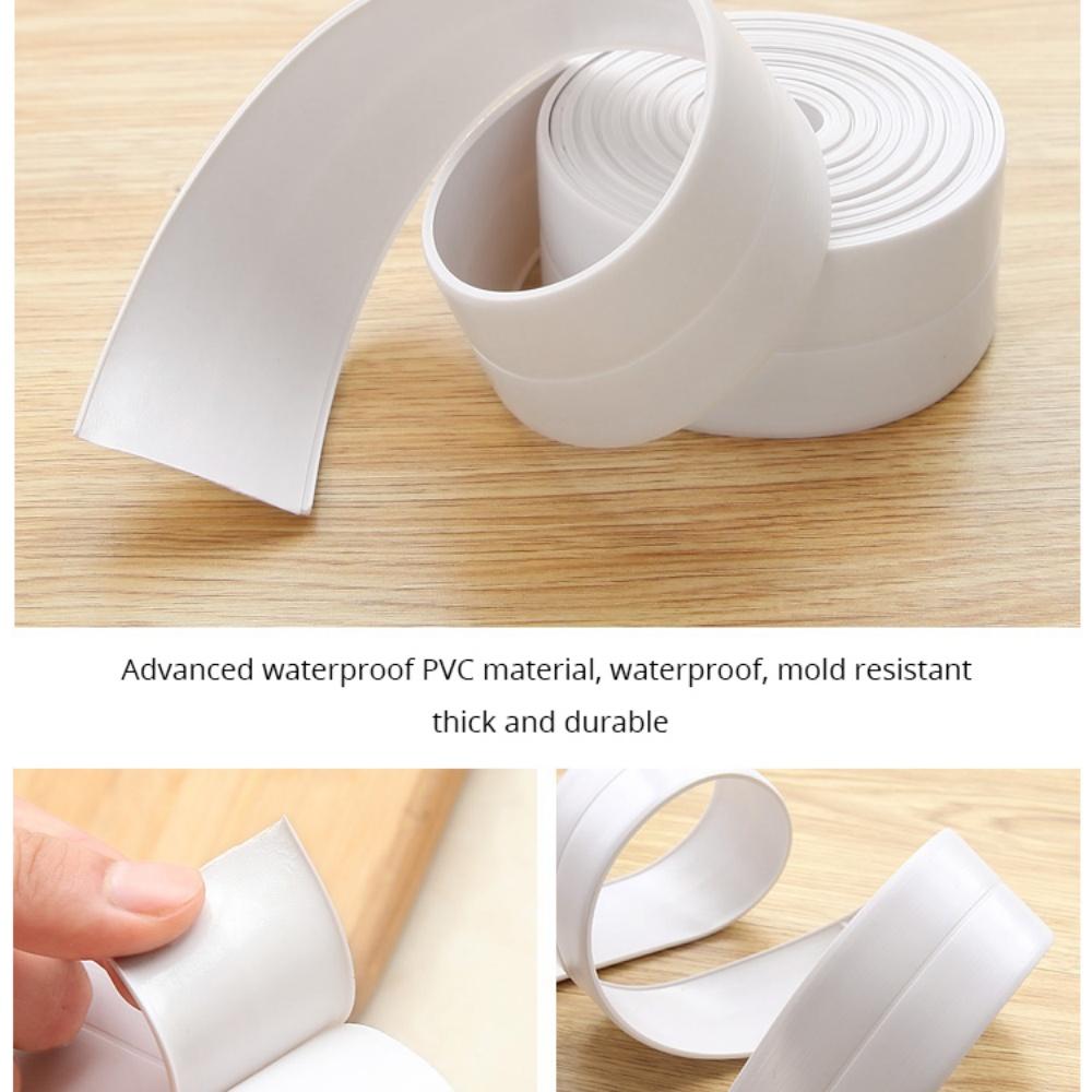 1 Packung Wasserdichtes Dichtungsband für Toilettenbasis, Küche, Bad, Spüle, Dusche, Badewannenrand