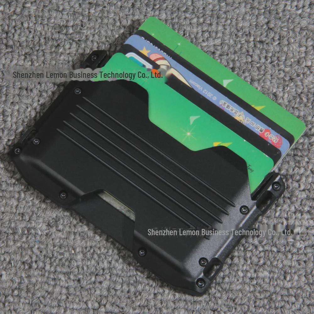 Carteira de Metal e Porta-Cartões EDC Masculino Transfronteiriço Antifurto RFID