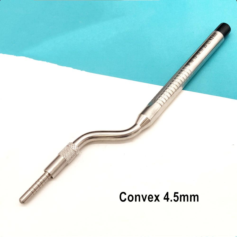 Outil d'ostéotome d'implant dentaire, outil de levage de Sinus dentaire, pointe courbée, poussoir de laboratoire dentaire, outils de dentiste