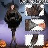 Spiders Costume Adult Cape Tights Necklace Chocker Earings Mask and Witch Hat Halloween Costume Outfit for Women