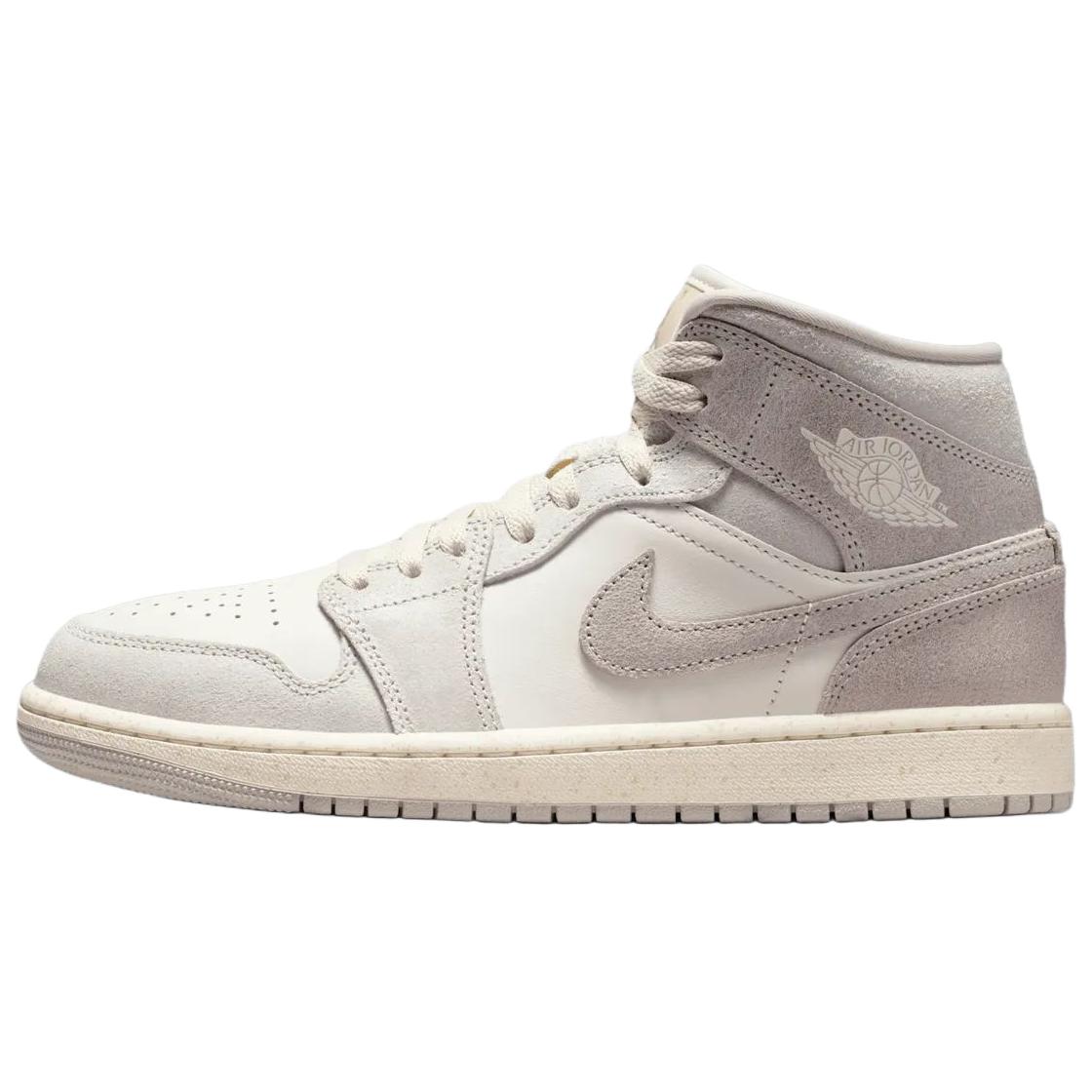 

Jordan Air 1 SE Comfortable Fit Mid-Top Retro Basketball Shoes Women sneakers Light-Gray White IB7010001 38