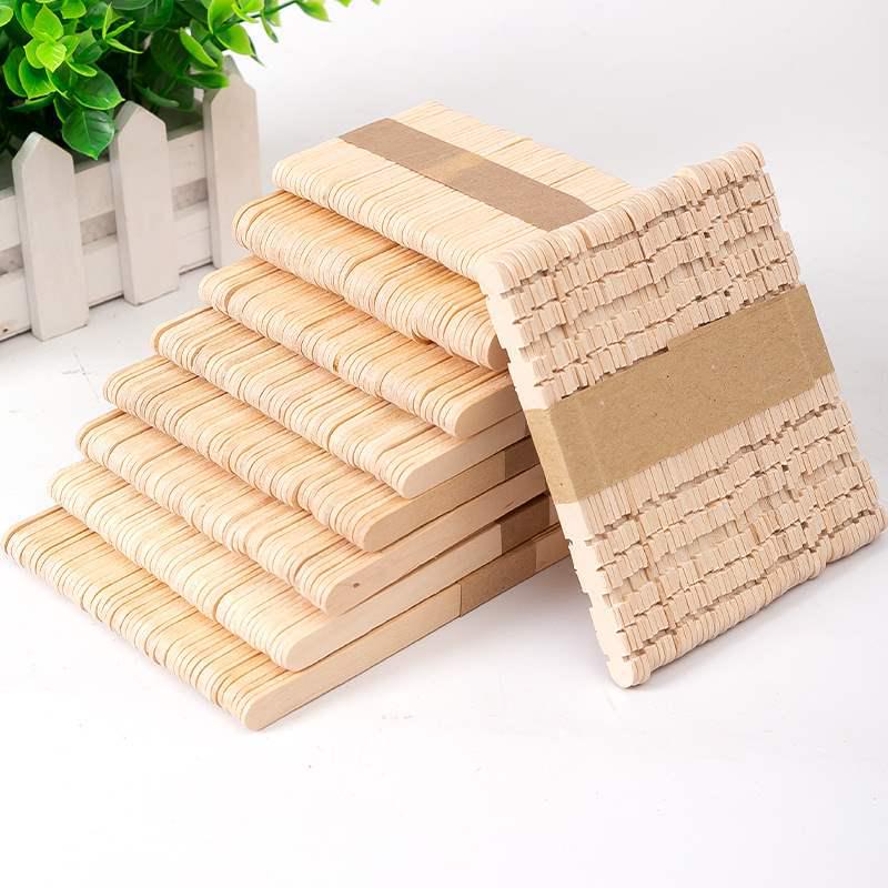 Colorful Wooden Popsicle Sticks for DIY Crafts and Ice Cream