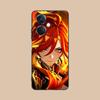 Game GI Mavuika Matte TPU Mobile Phone Case for OPPO Reno 14 13 12 11 10 9 8 7 6 5 F T Pro 5G Colorful Printing Cover