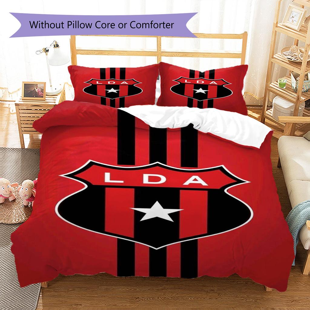 Alajuelense Logo Pattern Bedding Set Quilt Cover Pillowcase Home Decor Gift (1 * duvet cover + 2 * pillowcase, without core)
