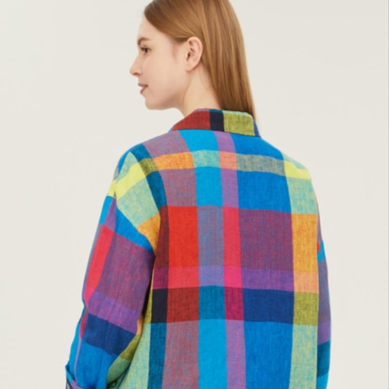 Benetton Benetton Rossi Check Jacket Bajka1531