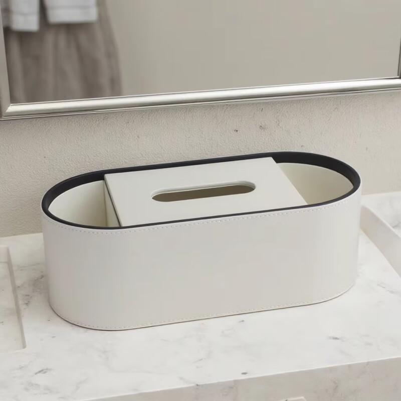 

Cmaos Premium Oval Tissue Box with Dual Storage