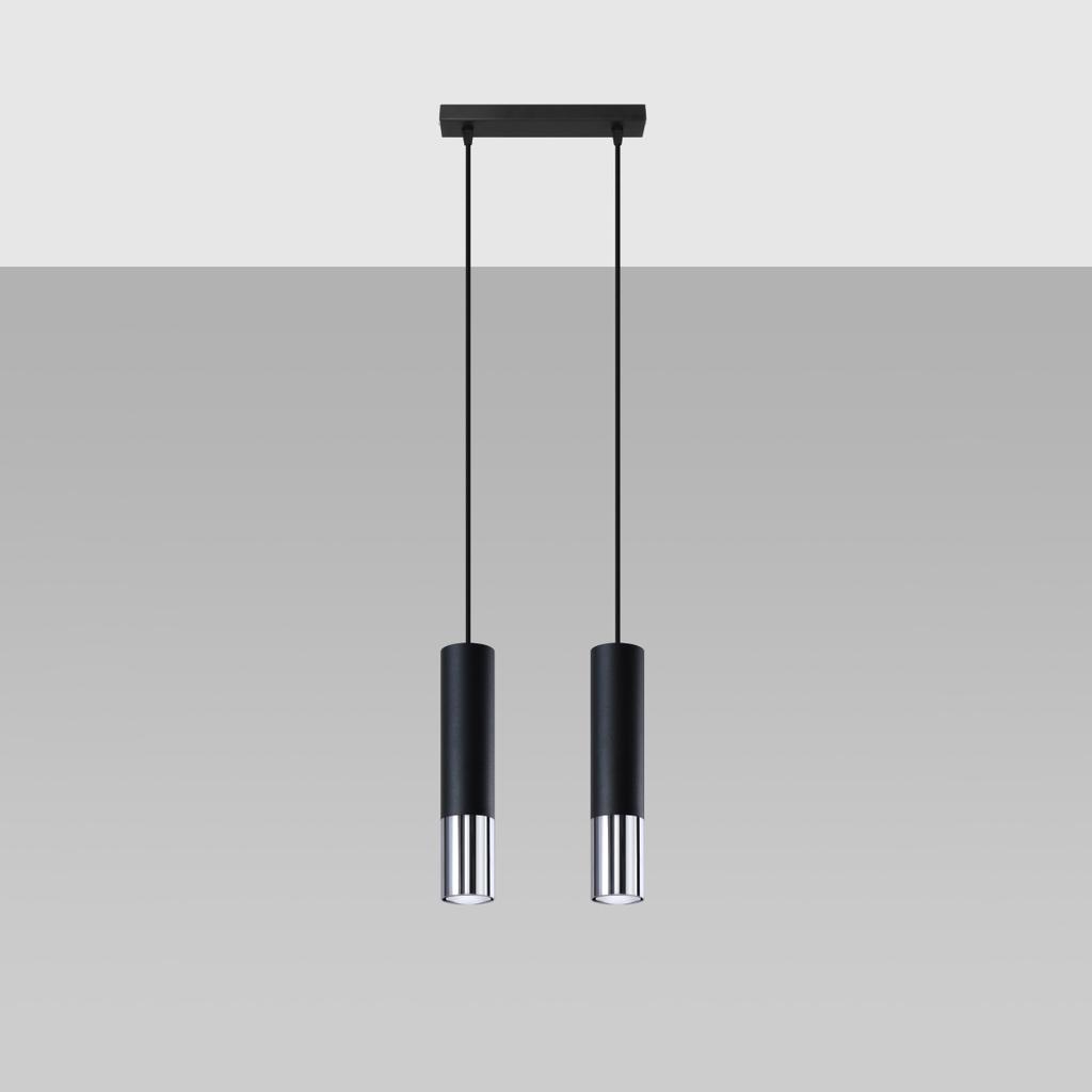 Lampa Wisząca Salixa 2 Gu10 Czarny Lumilo 09.199.41