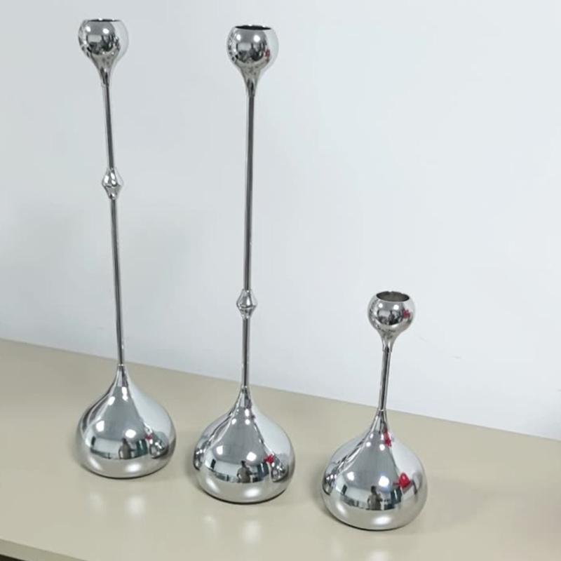 Retro Candlestick Candle Holders Metal Taper Candle Holders for Table Centerpieces Wedding Christmas Home Decorations