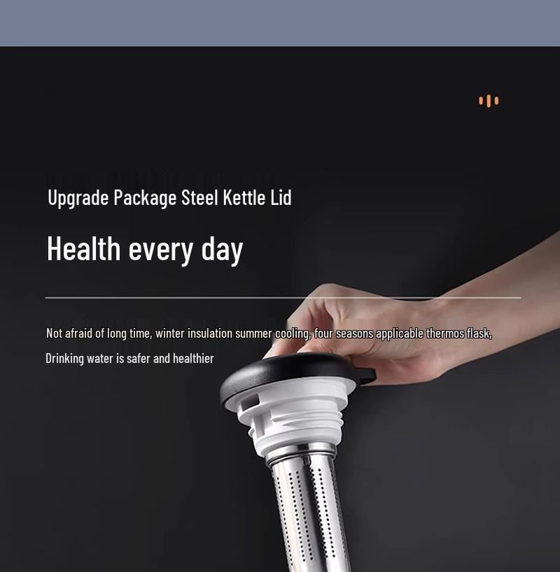 316L Stainless Steel Large-Capacity Thermos Kettle for Tea Brewing and Steeping