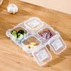 Mini Kleiner Snack-Organizer mit 1/4/6 Fächern Ketchup Salat Gewürze Tragbarer Lebensmittelbehälter Küchengewürz-Aufbewahrungsbehälter