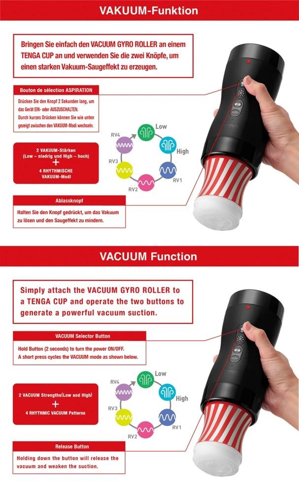 Tenga - Automatic Vacuum Gyro Roller Masturbator