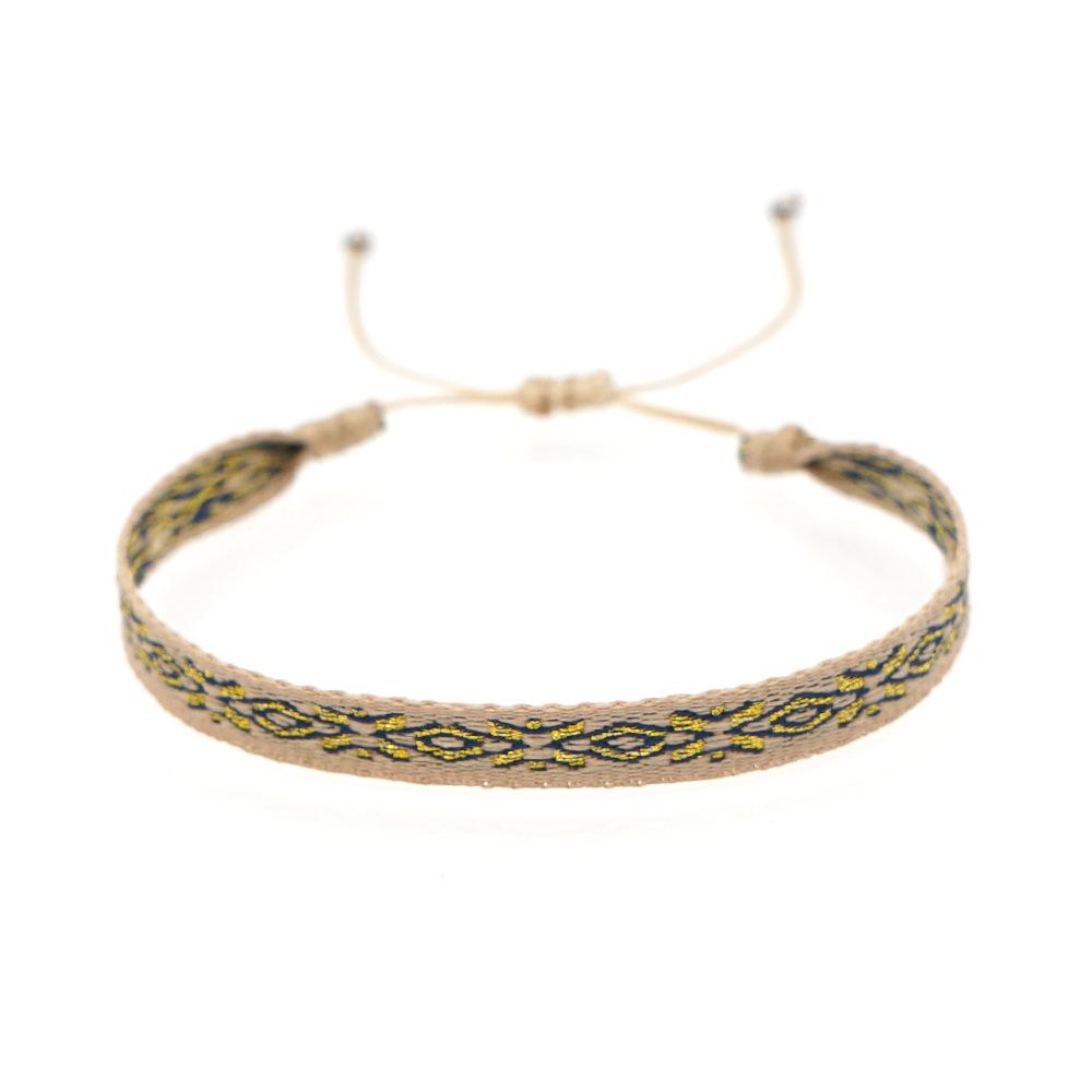 Bohemian Woven Bracelet: Spanish Retro Court Pattern for Women, Nepal Ethnic Style Handmade Jewelry