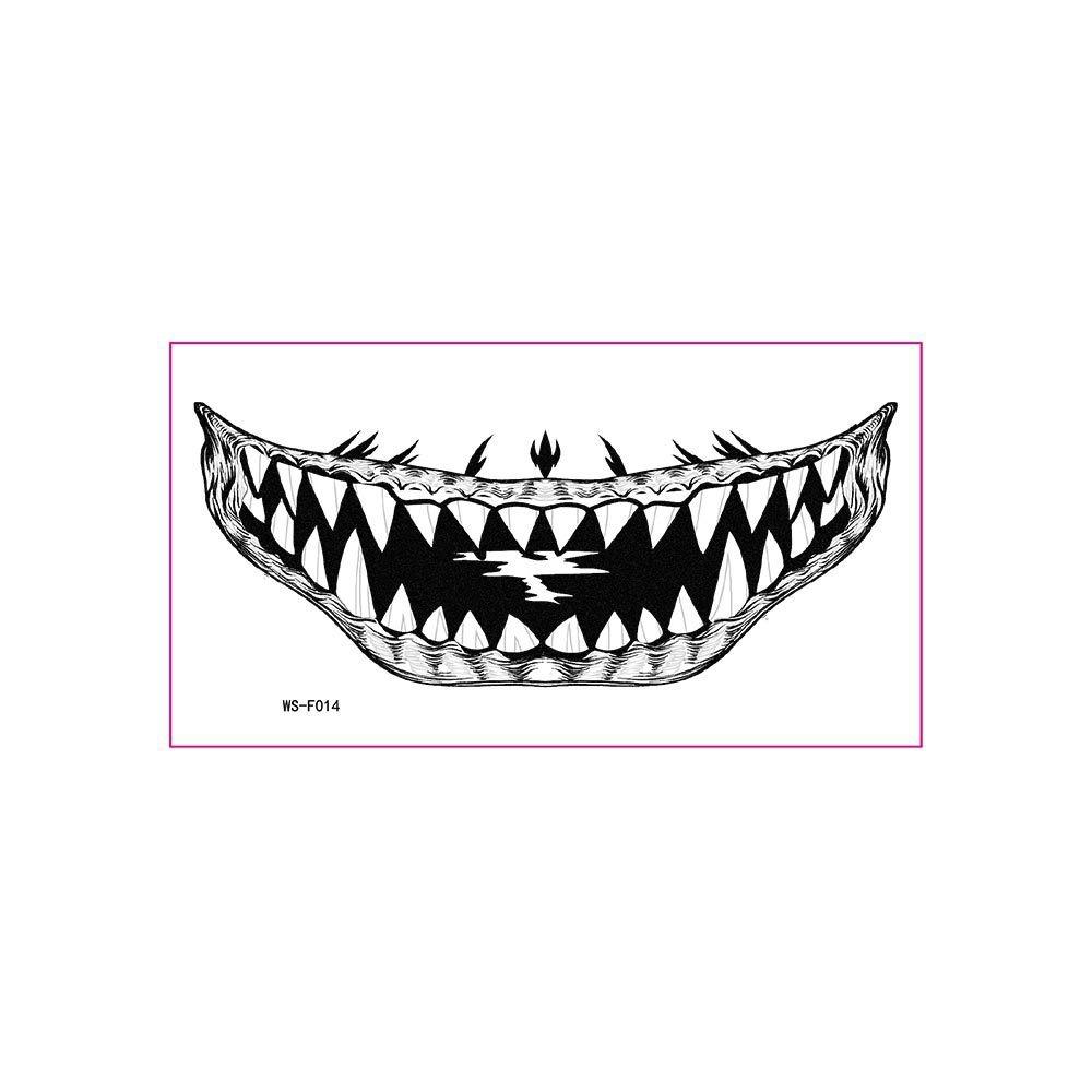 Long-lasting Zombie Cosplay Props Waterproof Bloody Makeup Tattoo Sticker  Party Supplies
