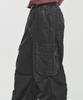 INTEMPOMOOD [Summer Fabric] Recon Fade Cargo Pants_Charcoal
