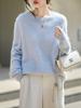 Women's Autumn-Winter Brushed Wool Loose Sweater - Round Neck Cashmere Base Layer