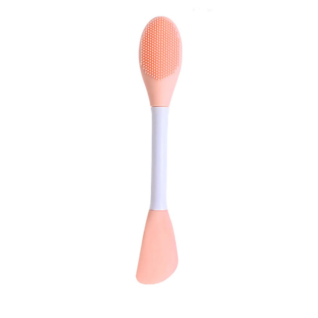 Double Ended Facial Mask Brush Silicone Facial Mask Applicator Spatula Cleansing Massage Brush