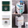 1Pcs Wall Mount Toilet Paper Holder Waterproof Bathroom Tray Shelf New Roll Paper Storage Box