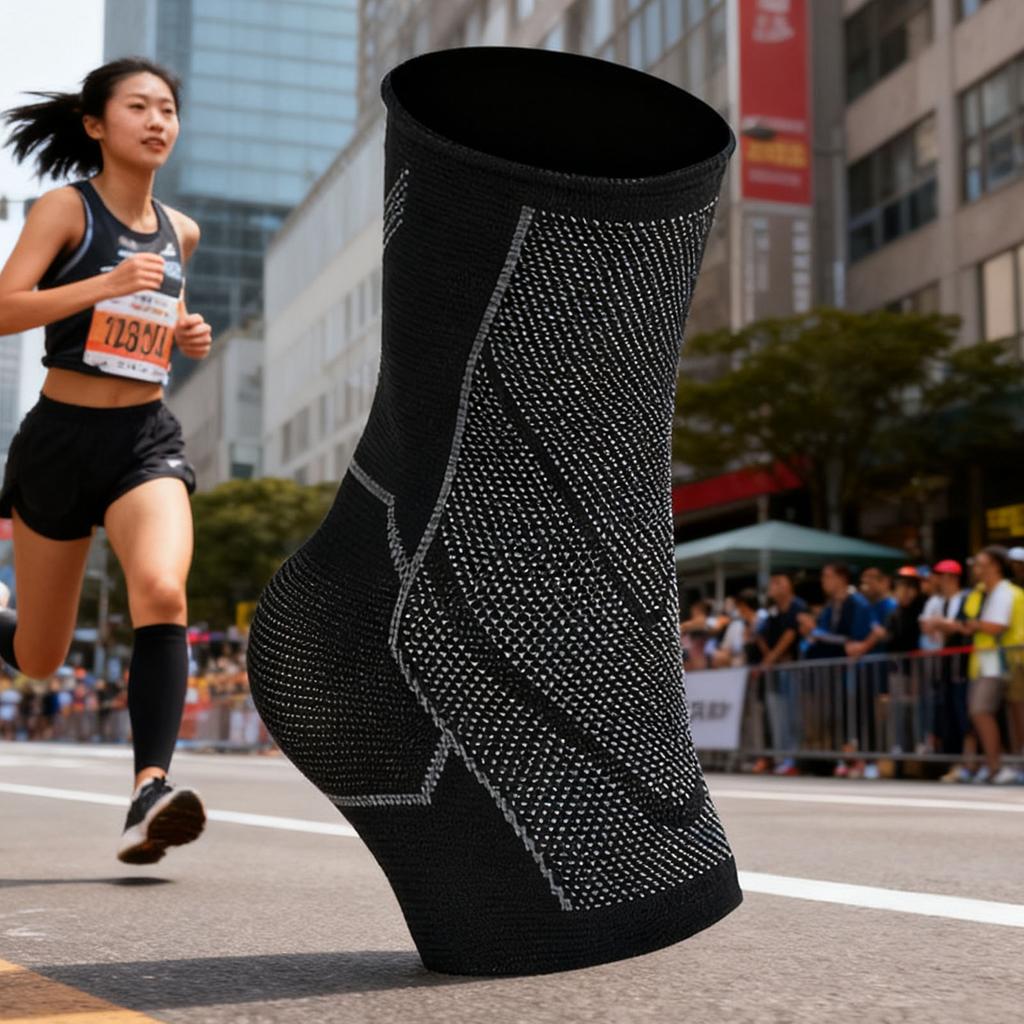 Knöchelbandage Elastische Kompression Achillessehnen-Stützbandage Bei Schwellungen Plantarfasziitis-Linderung XL 43-47