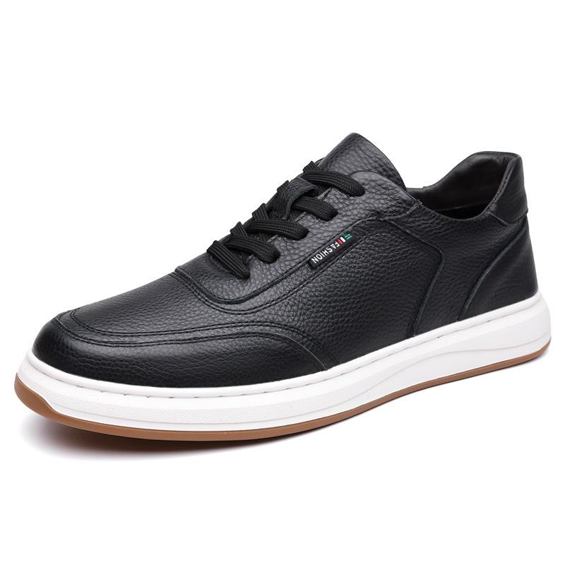 

Мужская обувь новая повседневная кожаная обувь мужская спортивная модная тенденция натуральная кожа коровья кожа низкий верх кеды 44