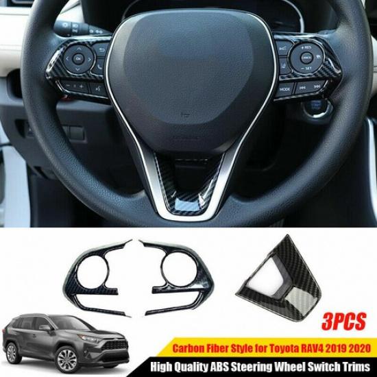 Parts For Toyota RAV4 - ABS Steering Wheel Switch Cover Trim Accessories