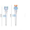 1 para pałeczek do nauki i treningu dla dzieci, kreskówkowe zwierzątka, pałeczki do nauki i treningu dla dzieci, przybory do nauki jedzenia dla dzieci