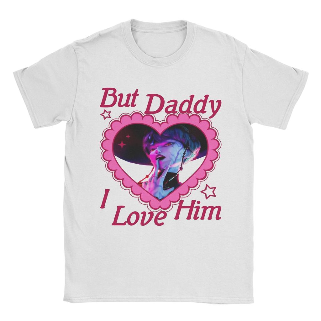 Casual T-Shirt Summer But Daddy I Love Him Baby Saja Novelty T Shirts Kpop Demon Hunter Villain Tshirt for Men Short Sleeve Tops