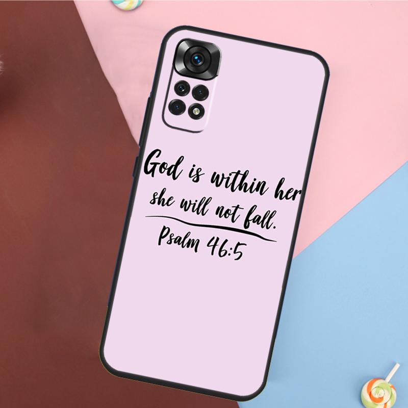 Bible Quotes Jesus God Cover For Xiaomi Redmi Note 14 13 12 9 10 11 Pro 9S 10S 11S 12S Redmi 14C 10C 12C 13C Case
