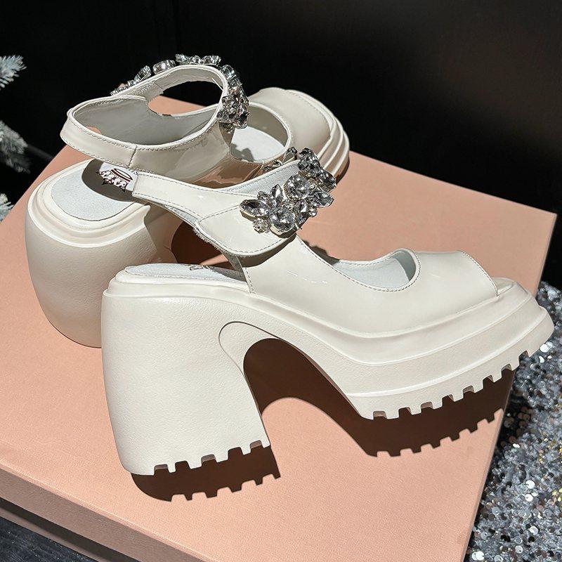 Krazing Pot из коровьей кожи с открытым носком — фото 21