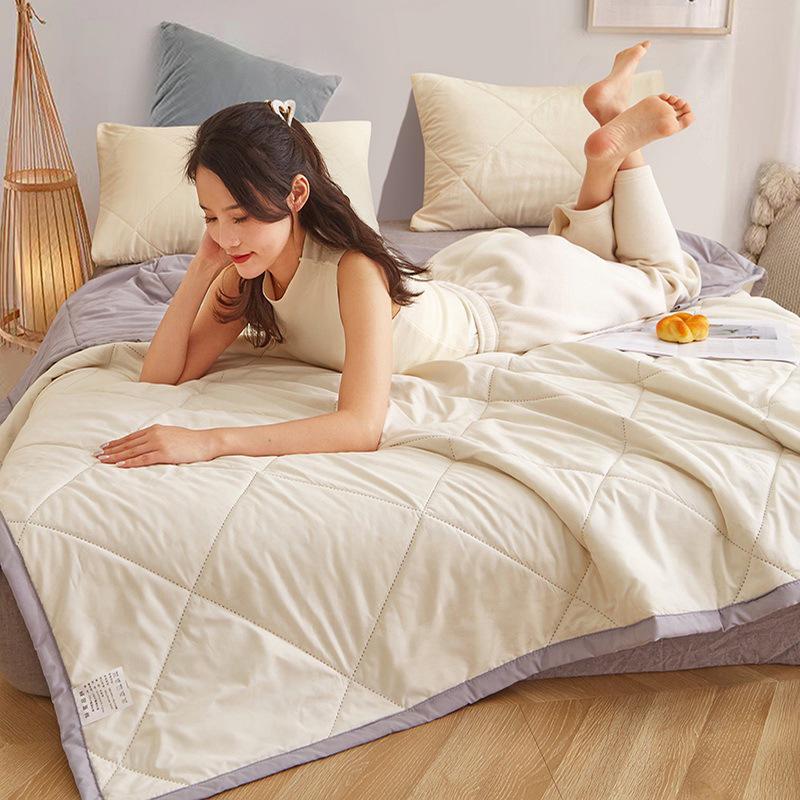 

Washed Cotton Summer Quilt for Kids, Machine Washable, Perfect Gift, Air Conditioning Blanket 100*150cm (Children)