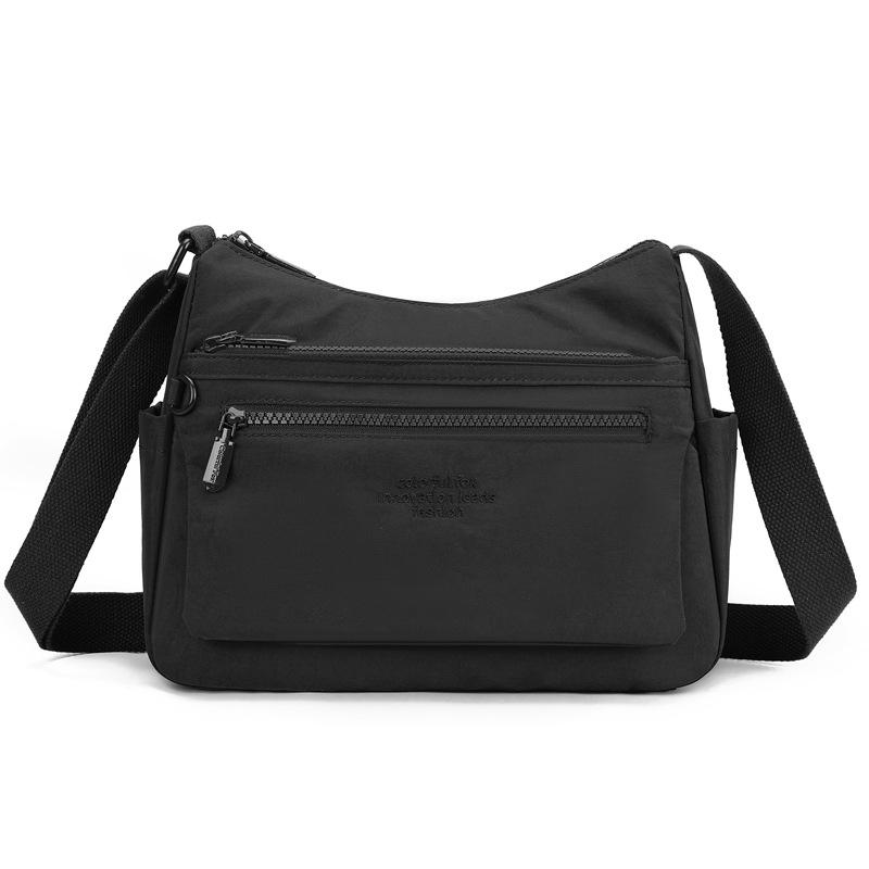 New Large-capacity Messenger Bag Multi-layer Shoulder Bag Mother Satchel Women's Lightweight Waterproof Cloth Bag