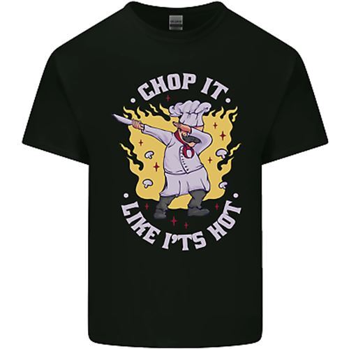 Chop It Like Its Hot Funny Chef Cook BBQ Mens Cotton T-Shirt Tee Top S