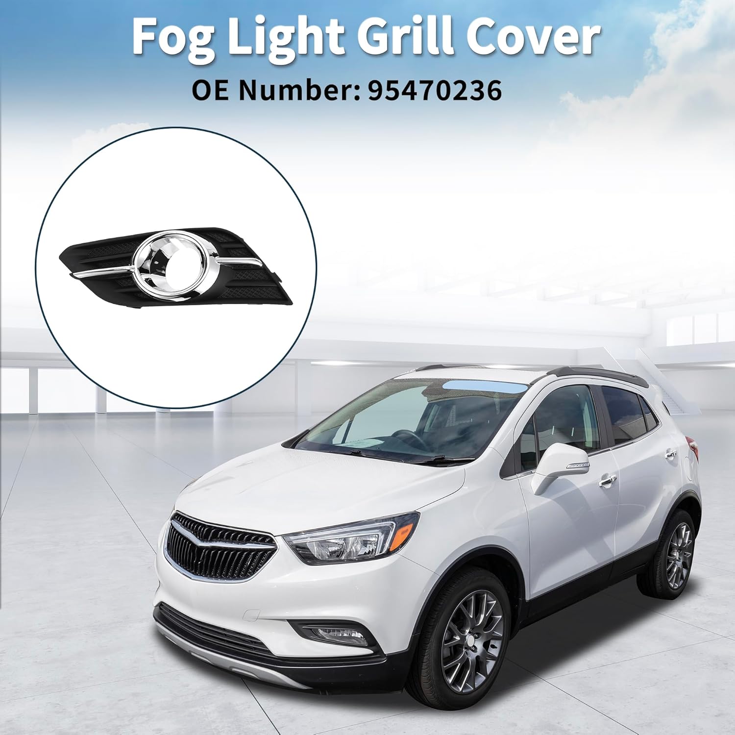 

Решітка протитуманної фари для Buick Encore 2013-2016 № 95470236 Передній Лівий Передній Нижній Бампер Вставки Кришки Протитуманної Фари Чорний, Сріблястий Тон 1 Шт