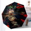 1pc My Hero Academia Izuku Midoriya Deku Outdoor Umbrella - Automatic Opening/Closing, Portable 3-Fold Design with 8-Rib Iron Frame - Perfect Gift for