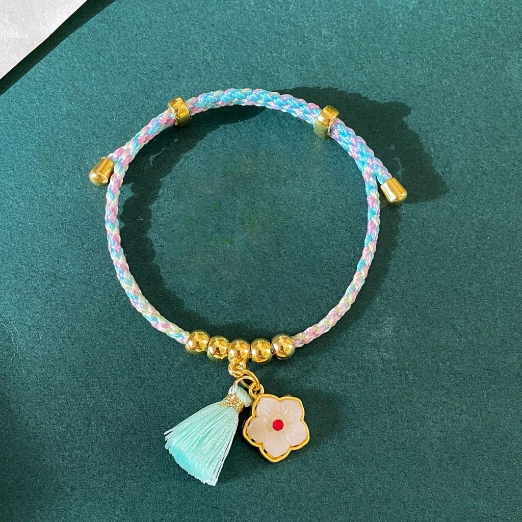 Gewebtes Seil Glückssegen kleiner Fisch Glücksbeutel Anhänger Licht Armband exquisit Nische berühmt ethnischer Stil Nische Temperament vielseitiger Schmuck