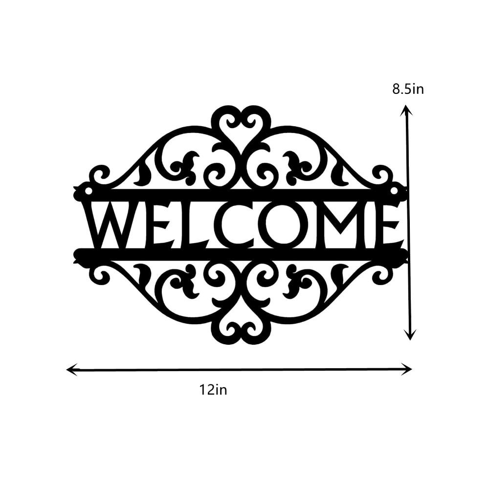 Wrought Iron Wall Art Decor, 3D Metal Home Ornament, 1 Piece