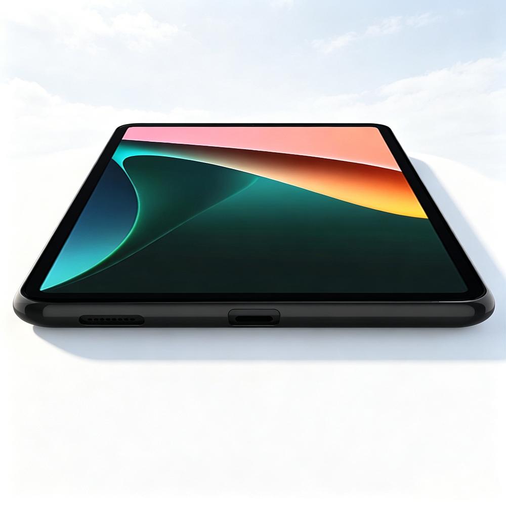Tzion Case for Mi Pad 5 / 5 Pro 11 Inch Shockproof Ultra Thin Soft TPU Black Shell
