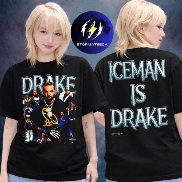 Drake Shirt Art By JAEE Iceman1 Is Drake Two Sided Album 2026 Unisex T-Shirt XXXL